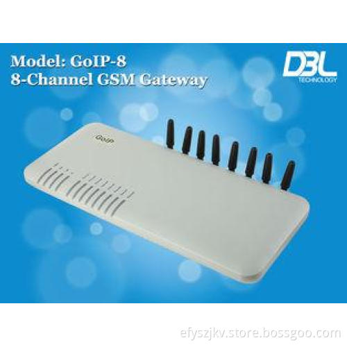 Dial 8 SIM Card Broadcast IP Gateway Free International Cal